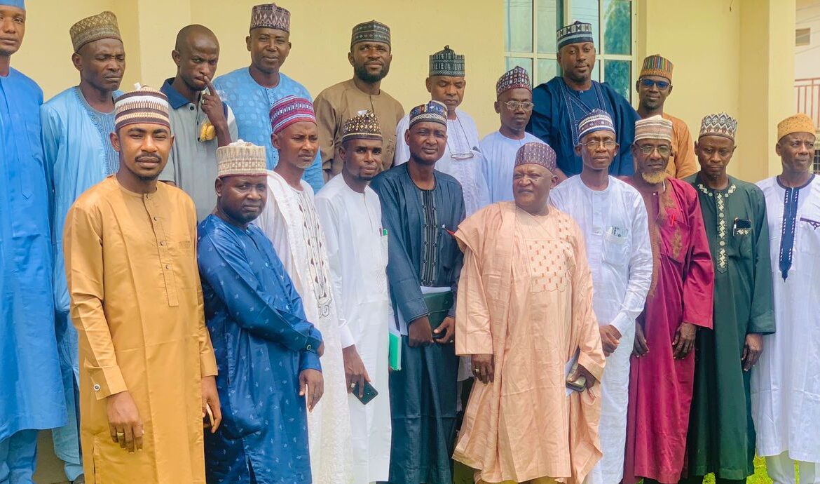 Zamfara ACReSAL SPMU, Core-Chair Steering Committee, and Some Members of the Technical Committee a moment after a contract bid.
